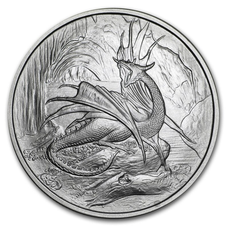 Can be engraved Can size 8-15 N\u00ed\u00f0h\u00f6ggr Legendary Viking Dragon coin ring from pure Silver coin