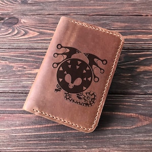 Nightshade Paolumu Monster Hunter World paspoortcover kerstcadeau voor gamer gepersonaliseerde lederen paspoorthouder MHW cadeau voor hem s50