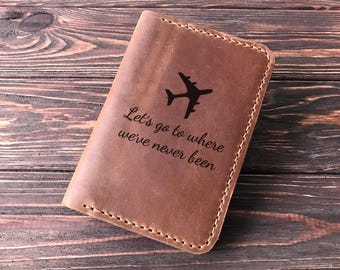 Passport Holder Personalized Passport Cover Leather Passport Wallet Travel Gift Passport Case Custom Passport Holder Christmas Gift k24