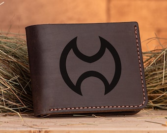 Final Fantasy Warrior Leather Wallet Christmas Gift for Gamer Gifts For Boyfriend Personalized Billfold Wallet Gift For Him / Gift For Guys