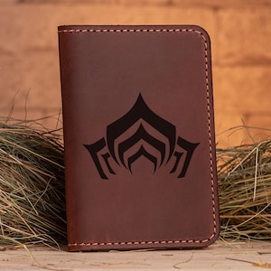 Regalo per Gamer Warframe Passaporto Portafoglio Passaporto Porta Passaporto in Pelle Regalo di Natale Personalizzato per Lui Regalo Geek per Uomo s15