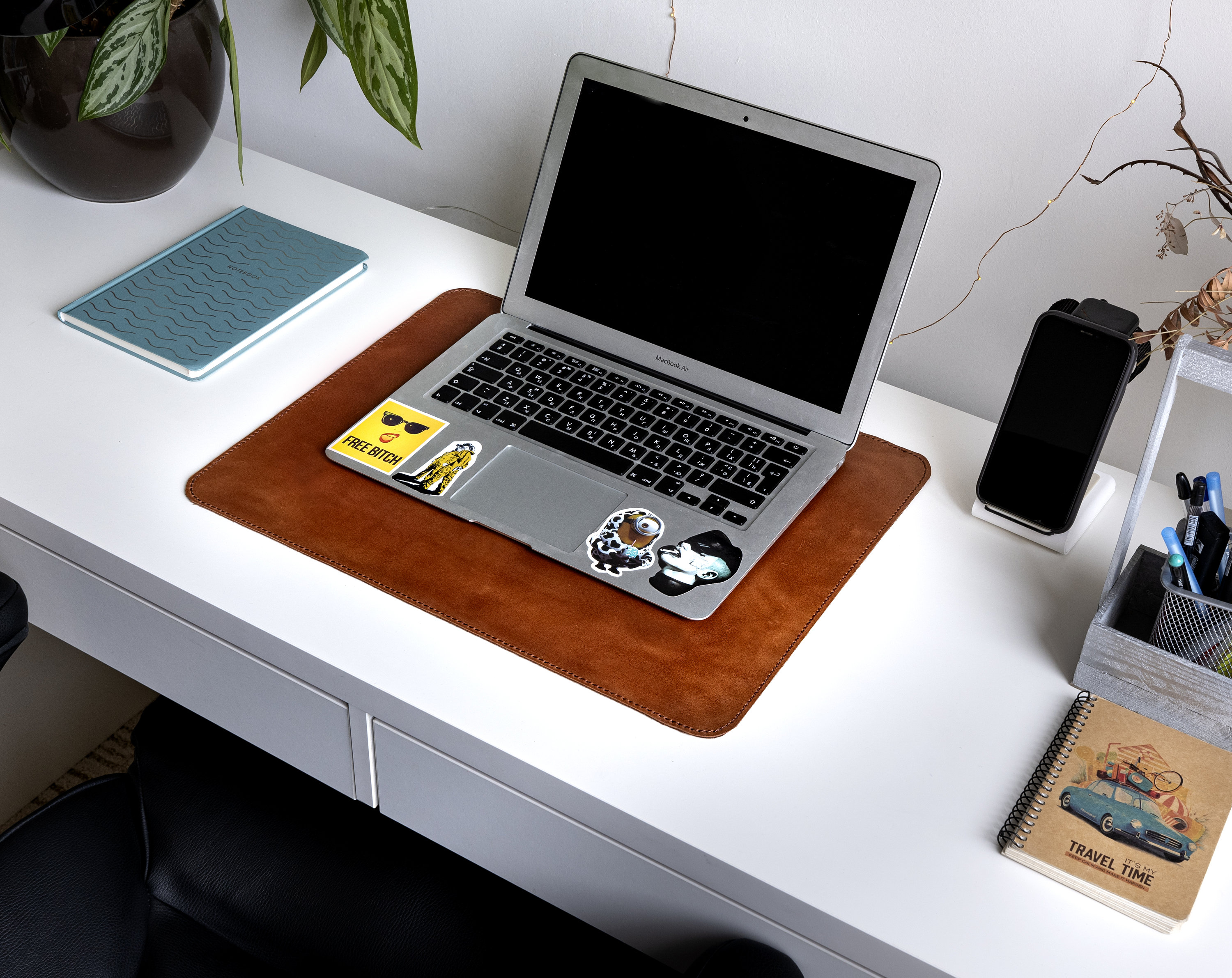 Leather Desk Pad Personalized Desk Mat. Desk Blotter. Large Etsy UK