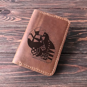Kerstcadeau voor gamer Monster Hunter World Dodogama paspoorthoes gepersonaliseerde lederen paspoorthouder MHW cadeau voor hem vriendje s27