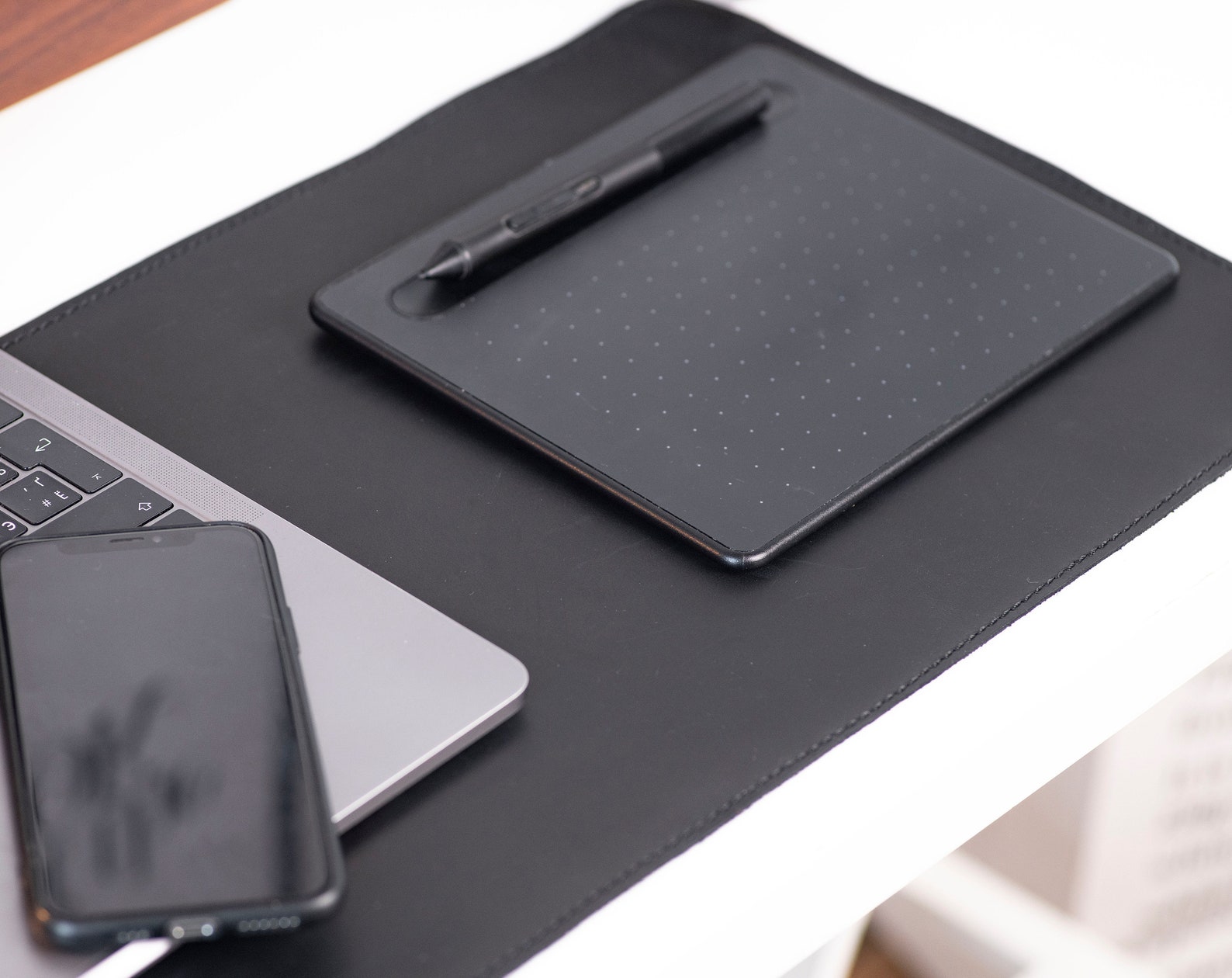 Personalized Desk Mat Desk Blotter Large Leather Desk Pad Etsy