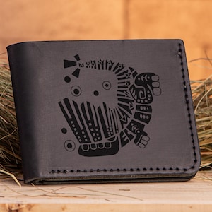 Barroth Monster Hunter World Leder Brieftasche Weihnachten Geschenk für Gamer MHW Geschenk Brieftasche Personalisierte Herren Brieftasche Mann Geek Geschenk für Männer s23