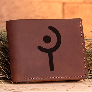 Cartera de cuero de mago blanco de Final Fantasy, regalo de Navidad para jugadores, regalos para novios, billetera personalizada, regalo para él, regalo para hombres