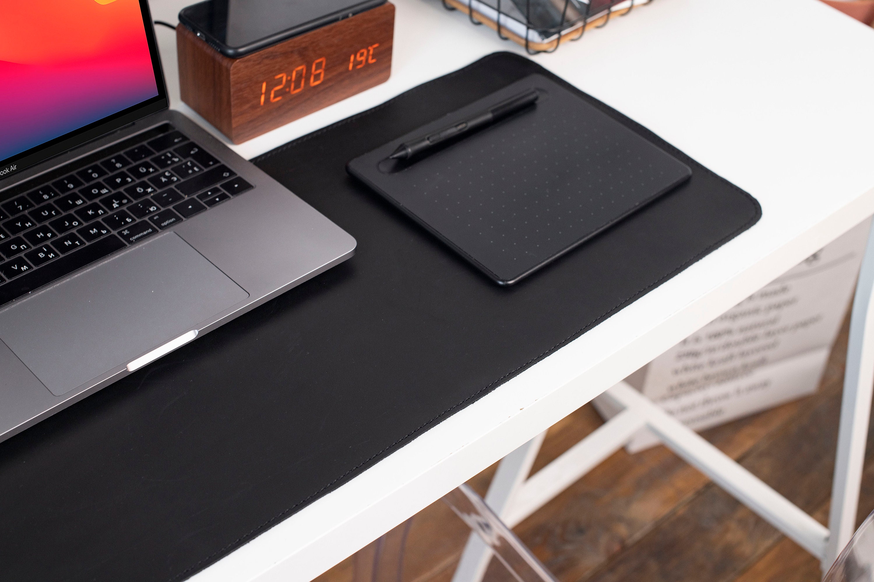 Personalized Desk Mat. Desk Blotter. Large Leather Desk Pad Etsy