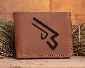 Final Fantasy Machinist Leather Wallet Christmas Gift for Gamer Gifts For Boyfriend Personalized Billfold Wallet Gift For Him Gift For Guys