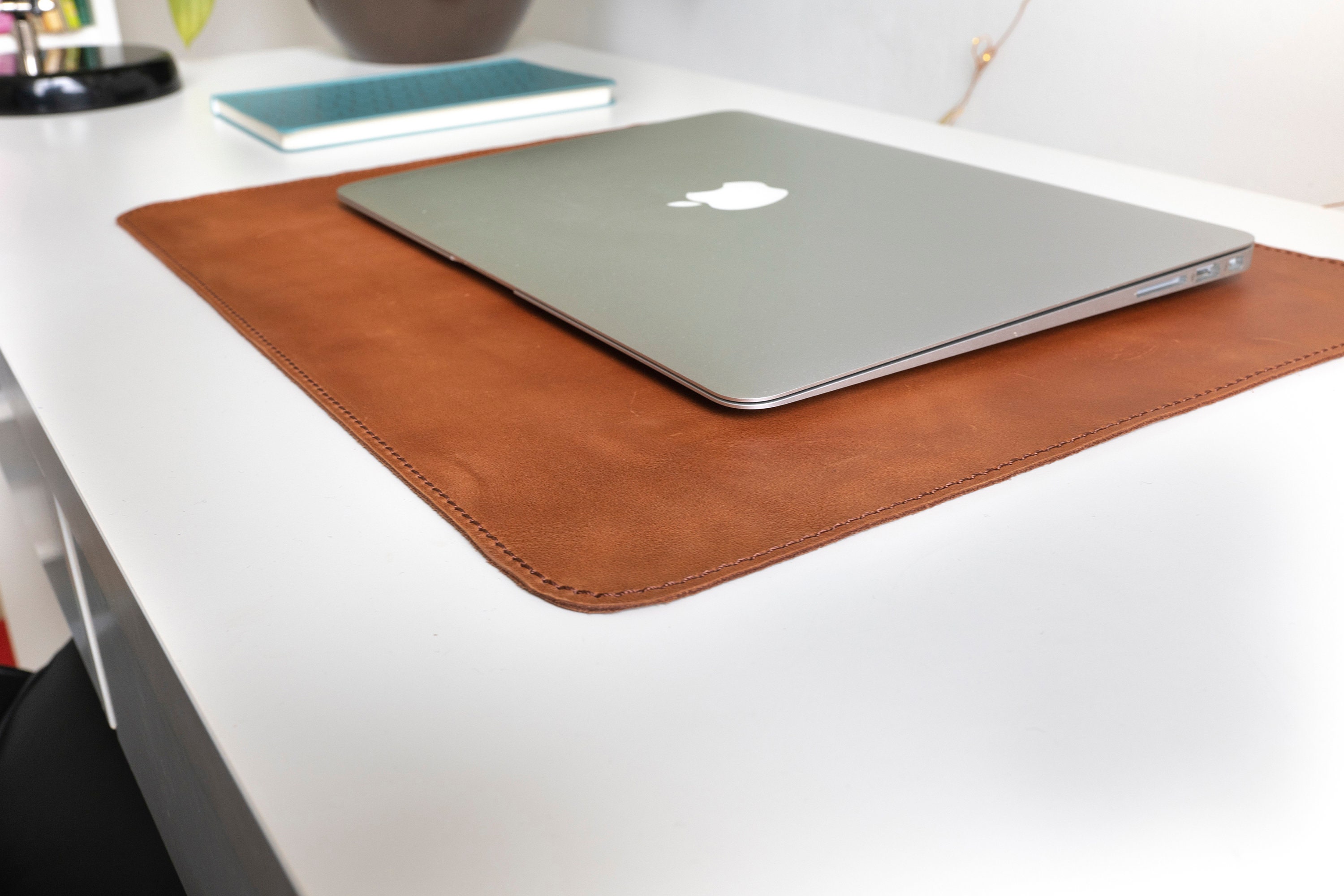 Leather Desk Pad Personalized Desk Mat. Desk Blotter. Large Etsy UK