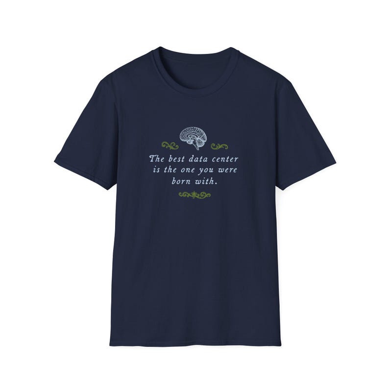 Brain Power Anti-Data Center Statement Tee image 8