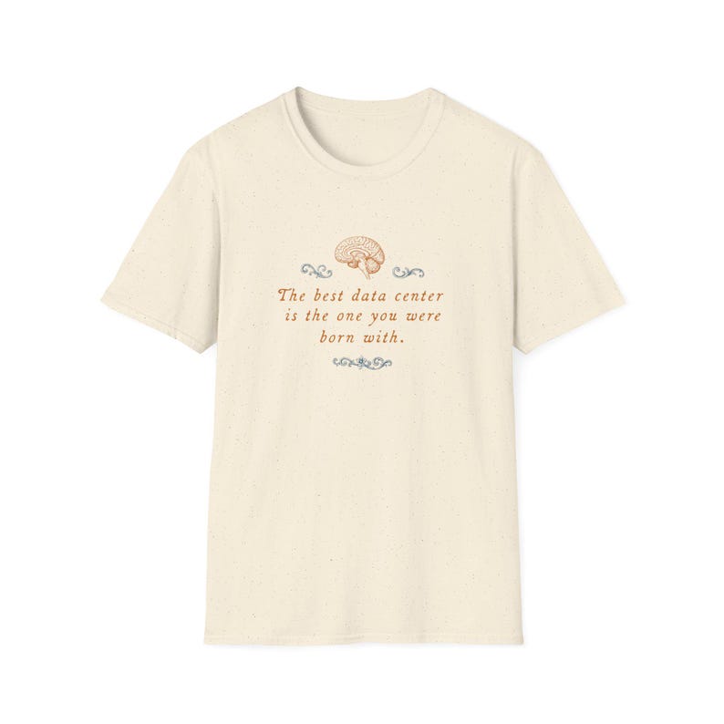 Brain Power Anti-Data Center Statement Tee image 3