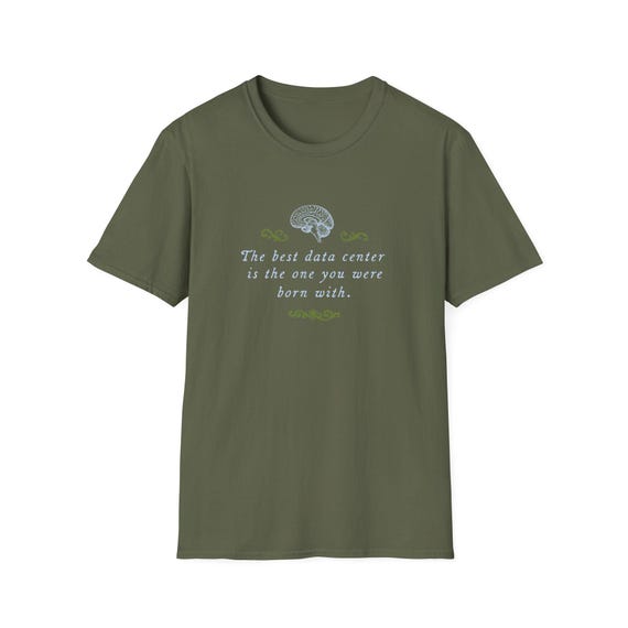 Brain Power Anti-Data Center Statement Tee