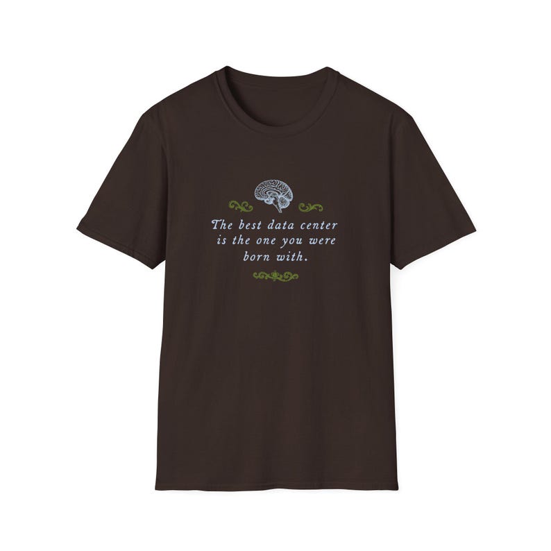 Brain Power Anti-Data Center Statement Tee image 2