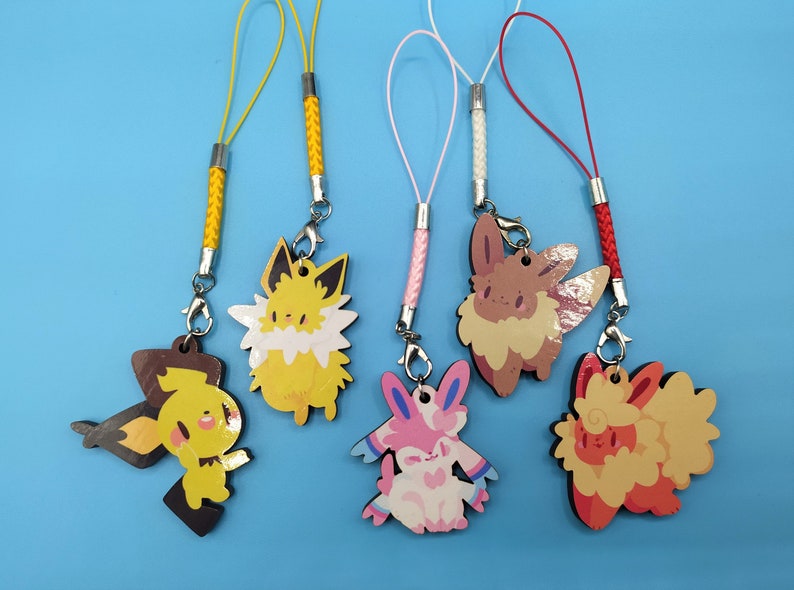 Wooden poke charms