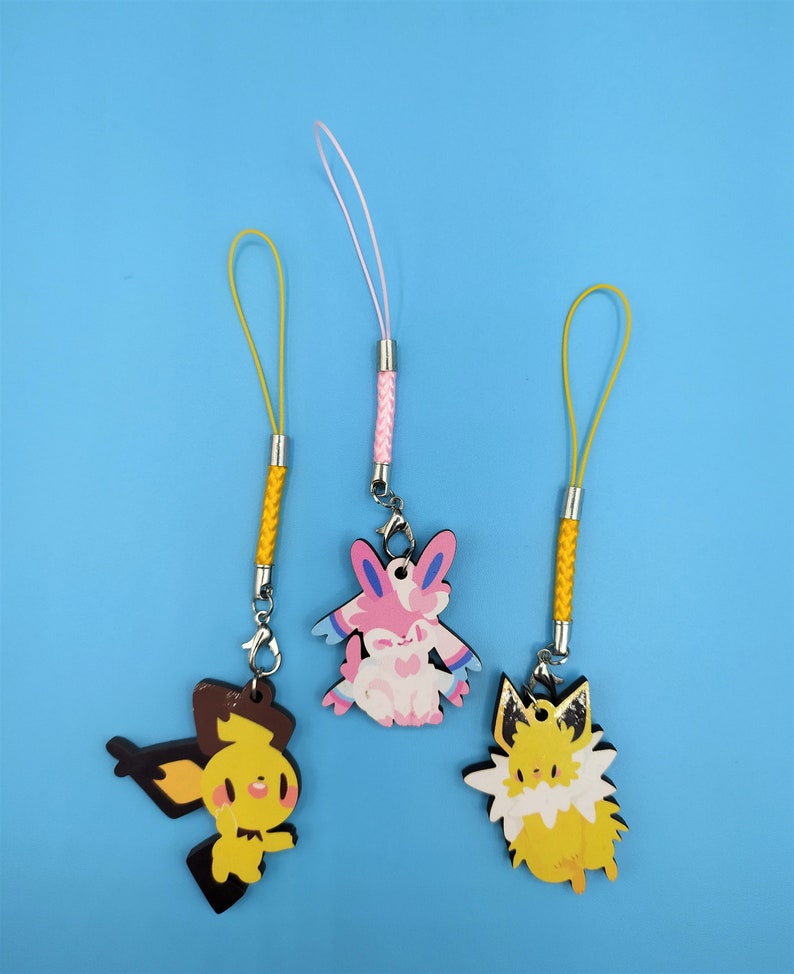 Wooden poke charms
