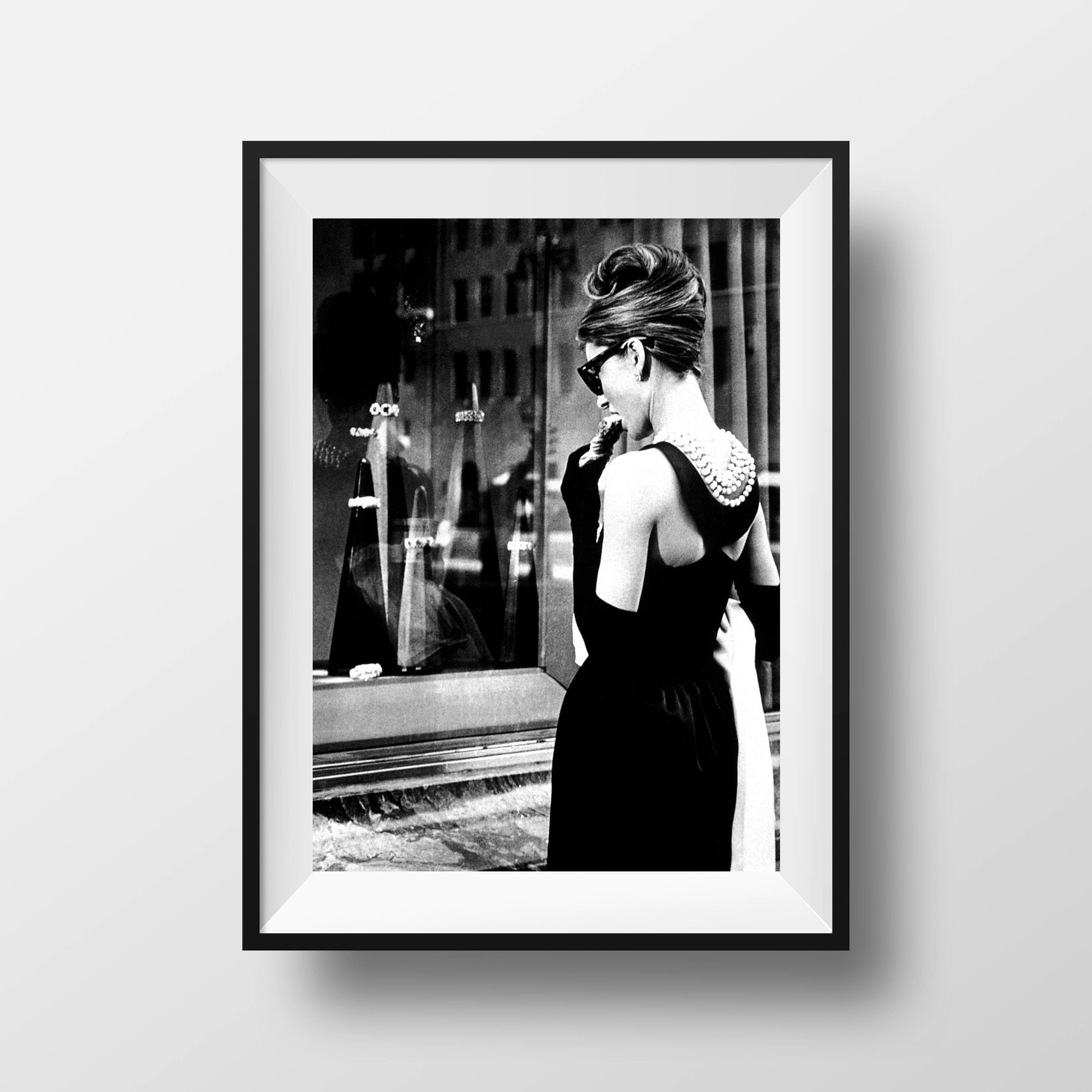 30%OFF Audrey Hepburn Poster Print Wall Art Fashion Black ...