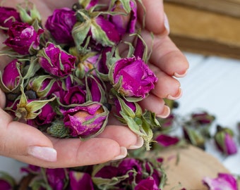 Organic Miniature Baby Red Roses and Rose Buds, wedding flowers, Rose Buds, Dried mini Rose Buds, Dried Roses, wedding confetti