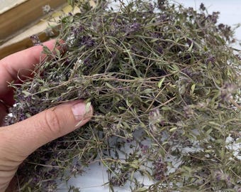 Wild Thyme Flowers & Leaf, 2024 Harvest,  Natural Dried Herbs, Wild Thime, Thymus serpyllum, Wild crafted Thyme, Thyme, organic herb