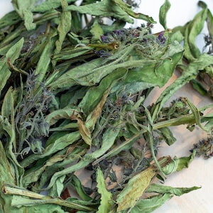Dried Comfrey | Organic True Comfrey | SYMPHYTUM OFFICINALE | flowers and leaves | organic herbs | Comfrey Dried leaves | Super Plant
