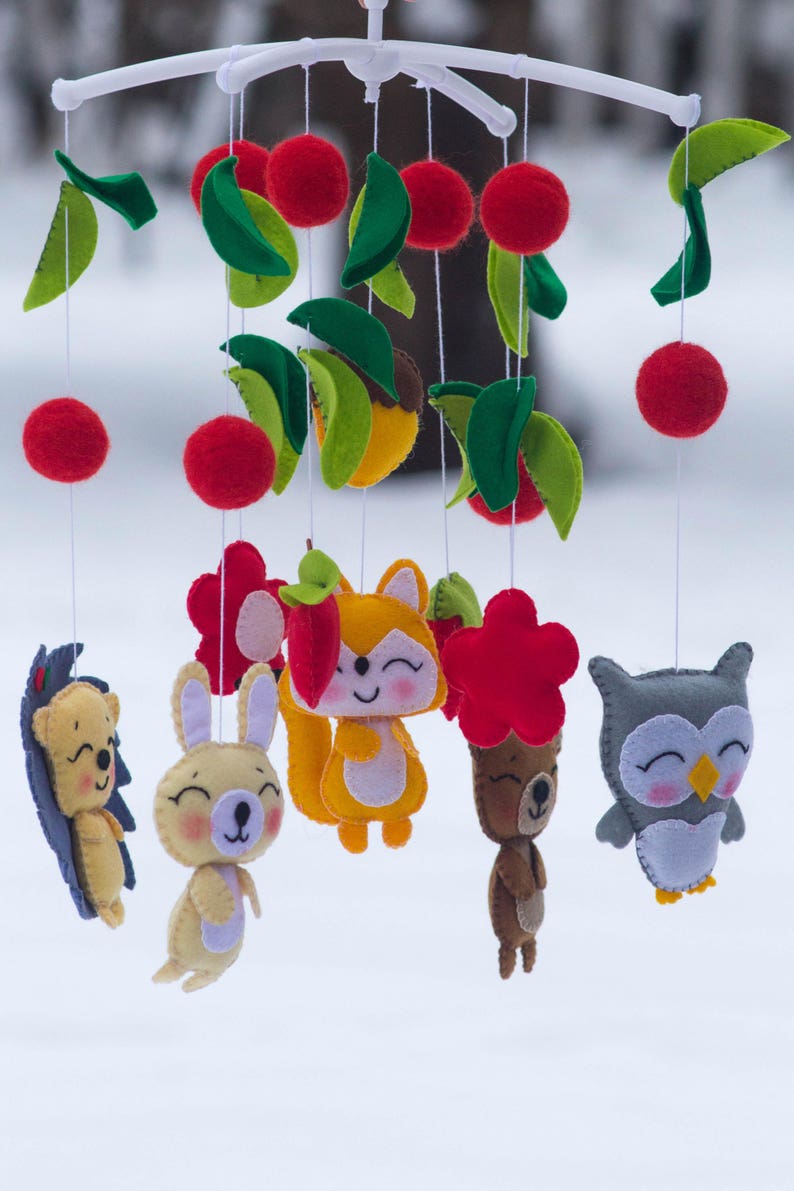 Felt Animal Mobile Felt Animal Mobile