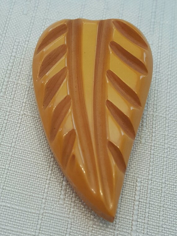 Beautiful Art Deco Bakelite Dress Clip - image 3