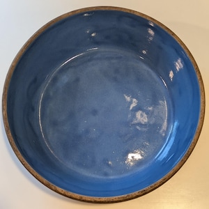Vintage Salt Glazed Blue Stoneware Japanesso 9-1/2&quot; x 3-14&quot;