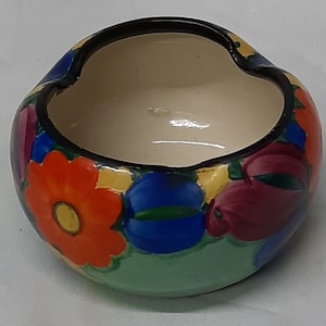 Antique Joseph Mrazek Czechoslovakia Hand Painted Ashtray