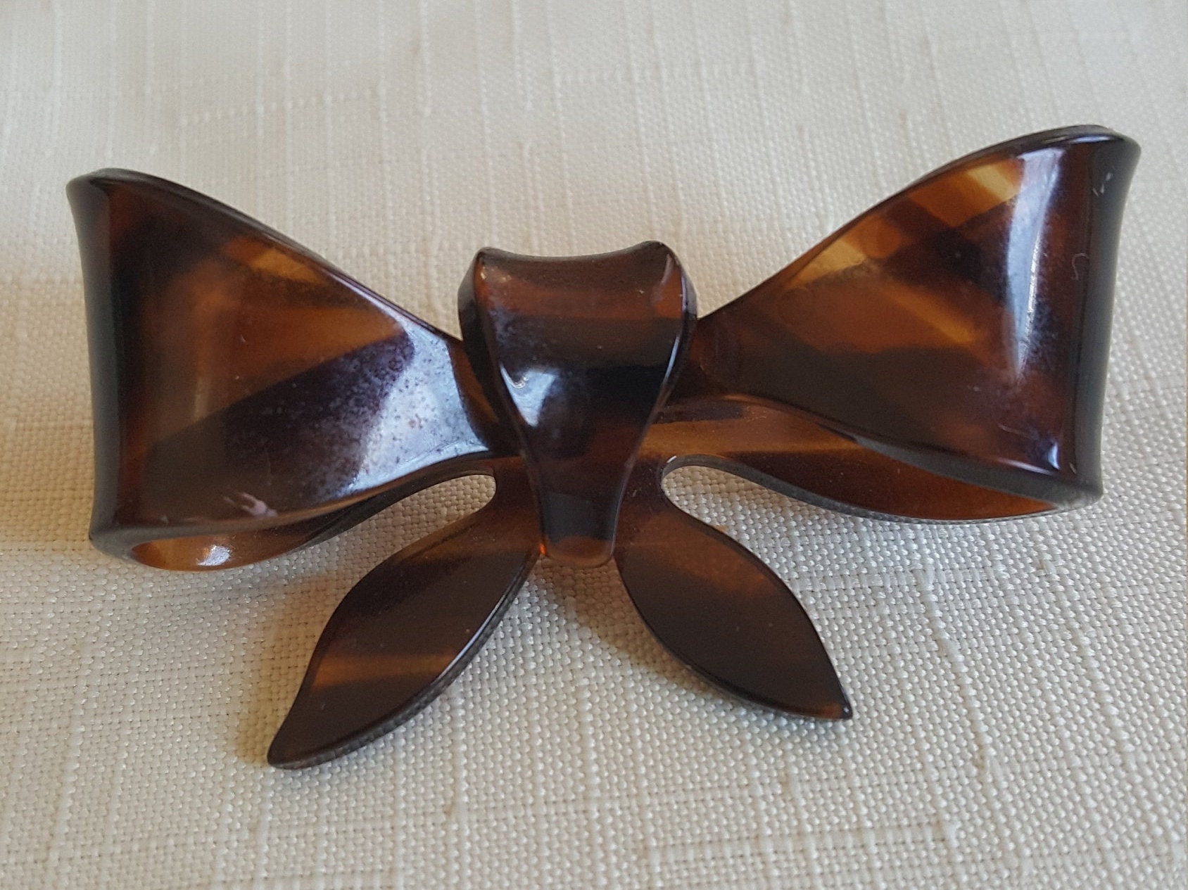 Vintage Style Tortoise Swallow Flame Barrettes Pair The Bakelite Lady Y2K Bakelite Barrettes - Etsy main image 4