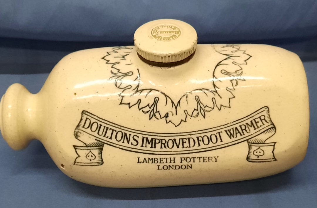 Doultons Improved Foot Warmer Lambeth Pottery London Etsy