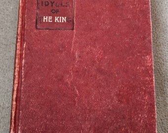 アンティークハードカバー テニスンの「王の牧歌」 1903年 マクミラン