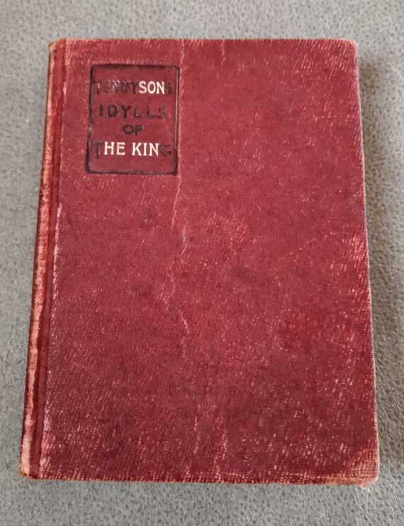 アンティークハードカバー テニスンの「王の牧歌」 1903年 マクミラン