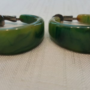Beautiful Bakelite Clip Earrings Set Tested