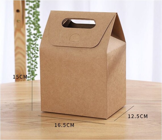E Size L 10x Kraft 350gsm Paper Cardboard Gift Bag for Wedding