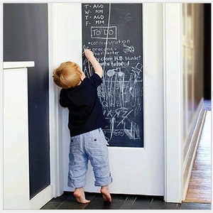 Board Magnetic Chalkboard Paper for Wall, Self Adhesive Chalk Board  Wallpaper, Blackboard Paper for Kids, Black, and White 120cm X60 Cm 