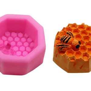 Honeycomb / bee mold- flexible silicone push mold / craft/ dessert/ mini  food / resin/jewelry and more..