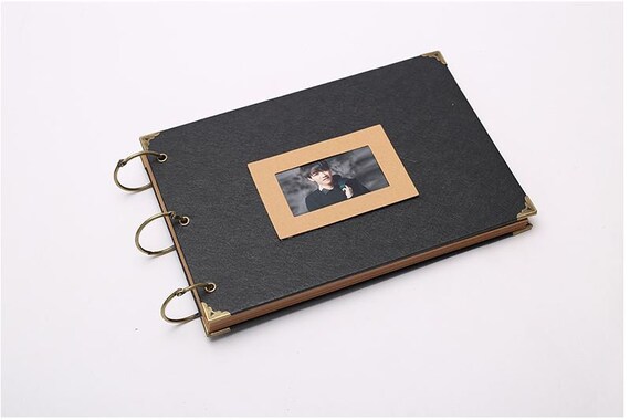 DIY Black 30 Pages DIY 3 Ring Binder Photo Album / Scrapbook / Scrapbooking  / Craft Book / Wedding Signature Sign Book 