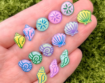 Handmade Seashell Earrings Studs Beach Jewellery Ocean Inspired Shell Stud Earrings Coastal Gift