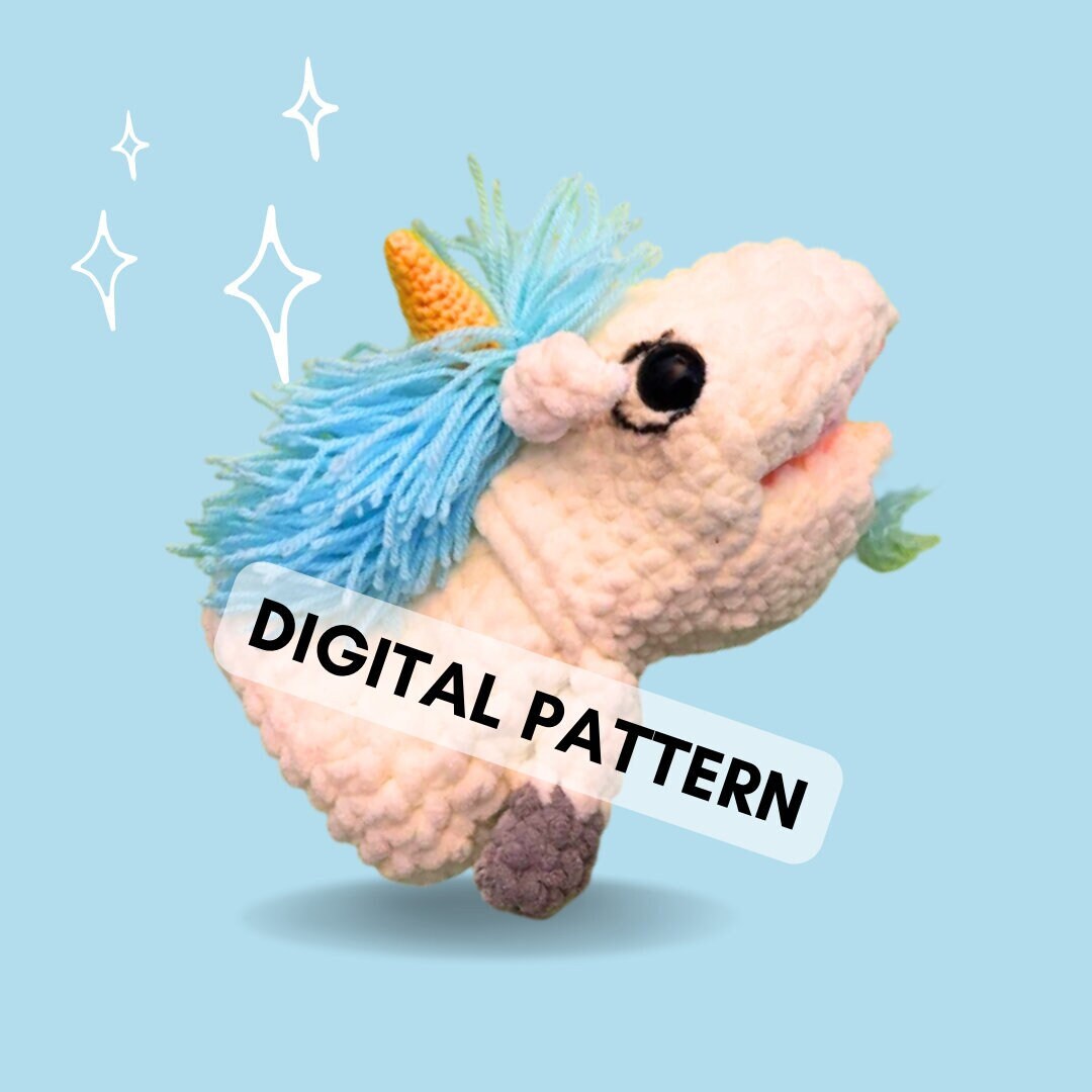 Naughty Unicorse Puppet Bluey Crochet PATTERN ONLY Etsy