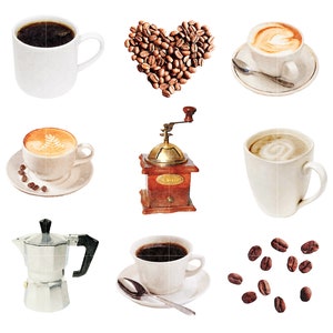 Coffee Watercolor Clipart Download Commercial Use