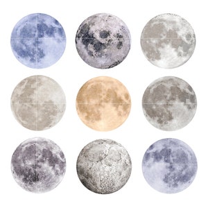 Moon Watercolor Clipart Download Commercial Use