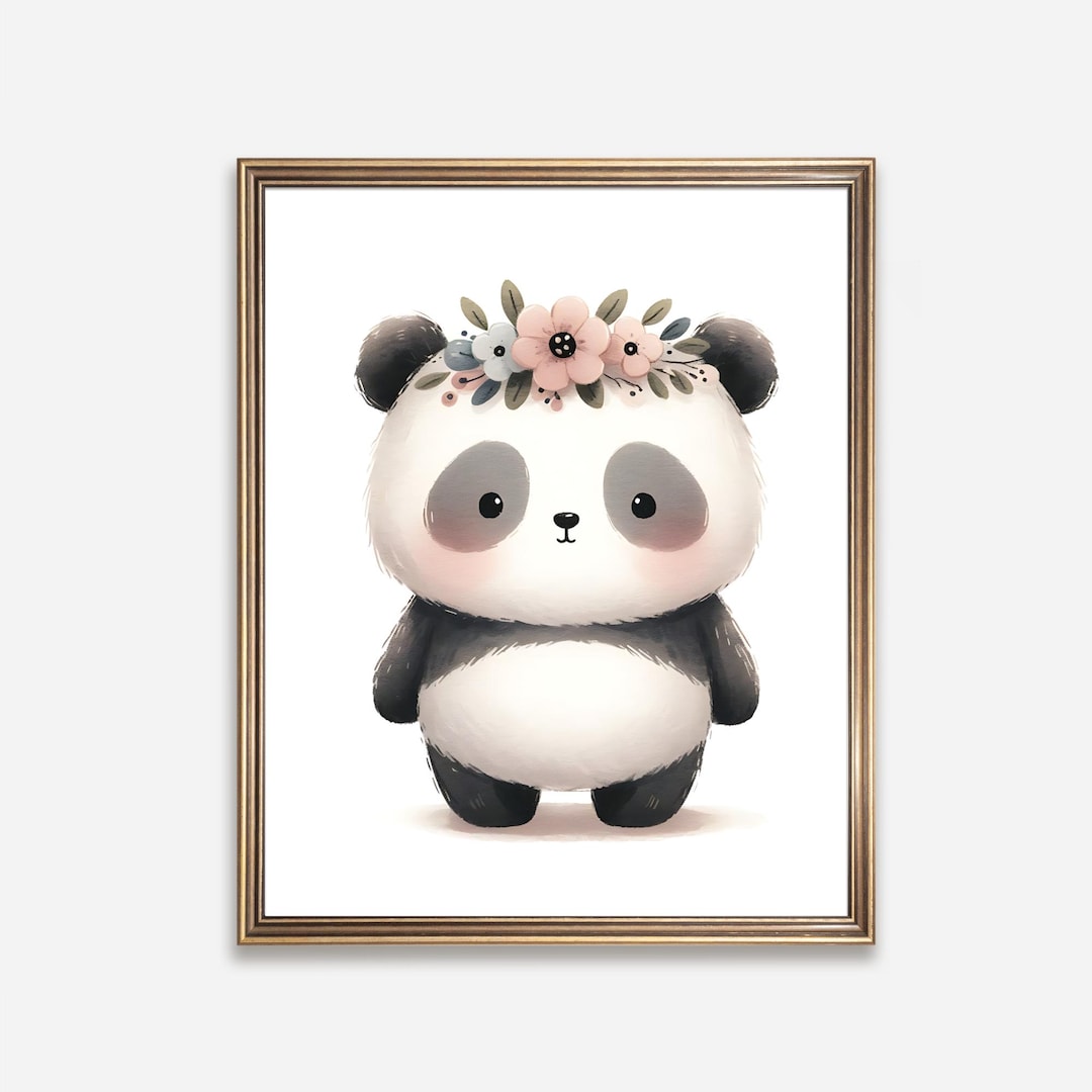 Panda Printable Image, Instant Download, Digital Print, Wall Art - Etsy