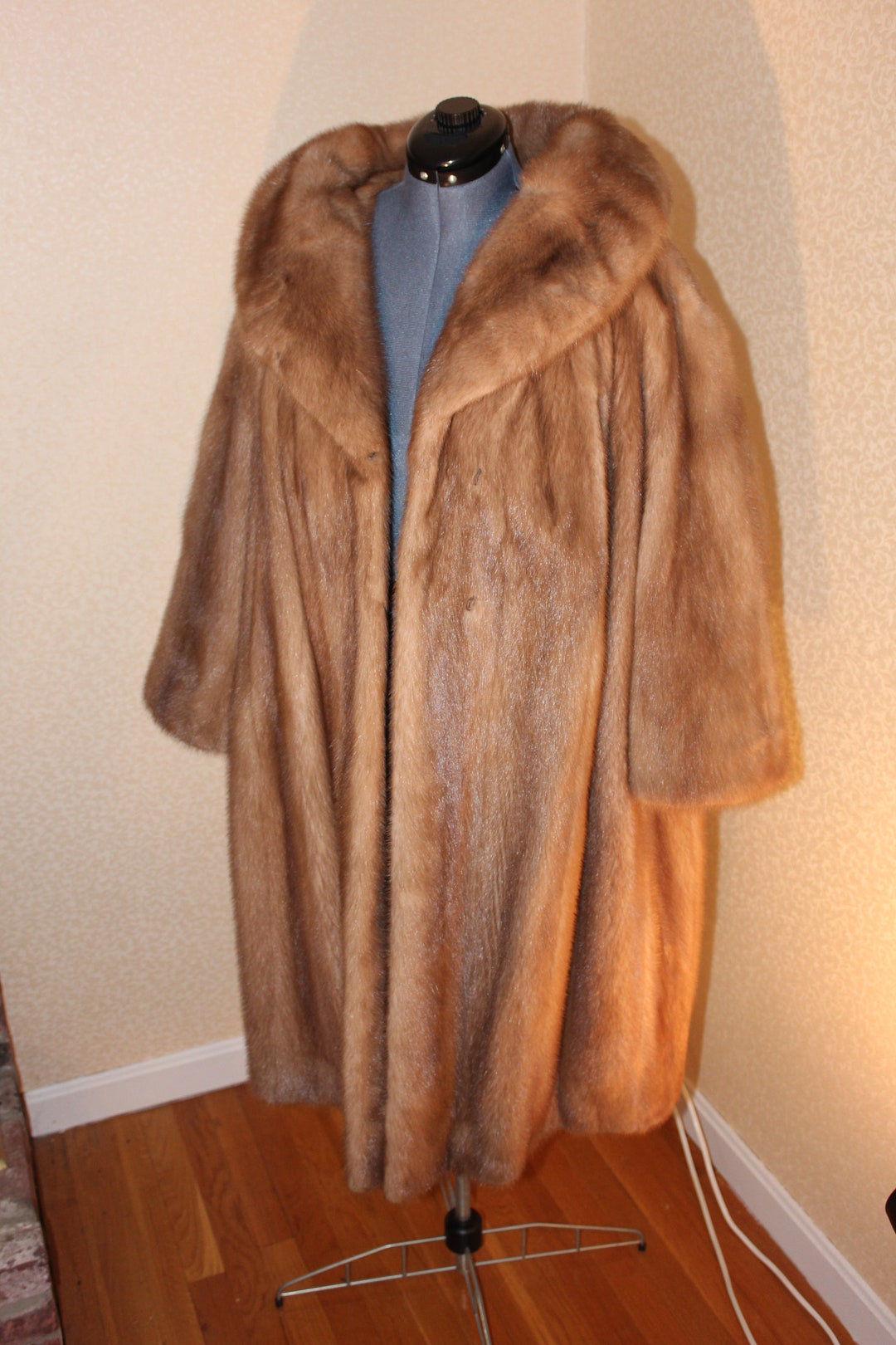Natural Pastel Mink Coat Etsy