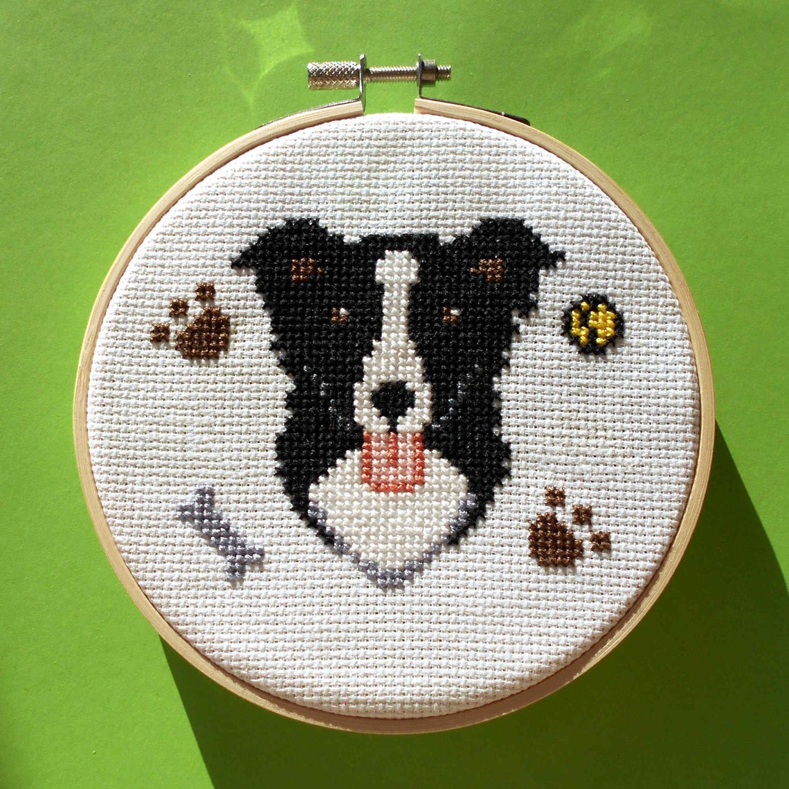 Border Collie Dog Cross Stitch Pattern PDF Instant Download - Beginners ...