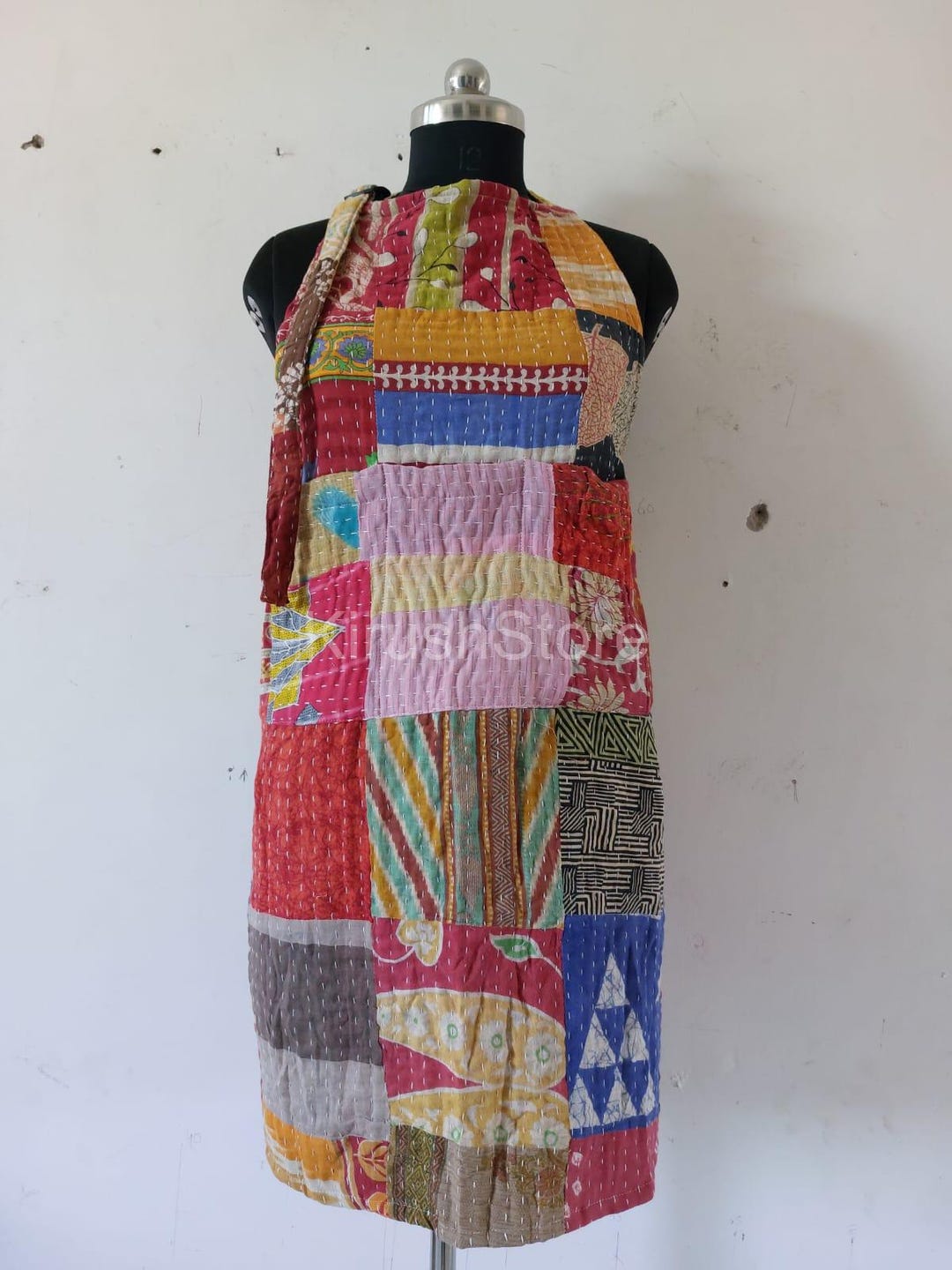 Set of 5 Pcs Indian Vintage Kantha Handmade Quilted
