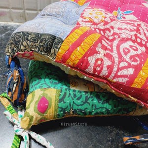 Vintage Chair Pad Kantha handmade Soft chair seat pad dining bed room garden kitchen mat cushion Garden Bench Cushion Pad Seat Pad