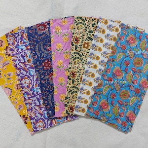 Napkin - Set Of 20 Pcs Indian  Hand block Printed Napkin 100% Cotton Cloth Napkins Eco Friendly Reusable Cloth Napkins