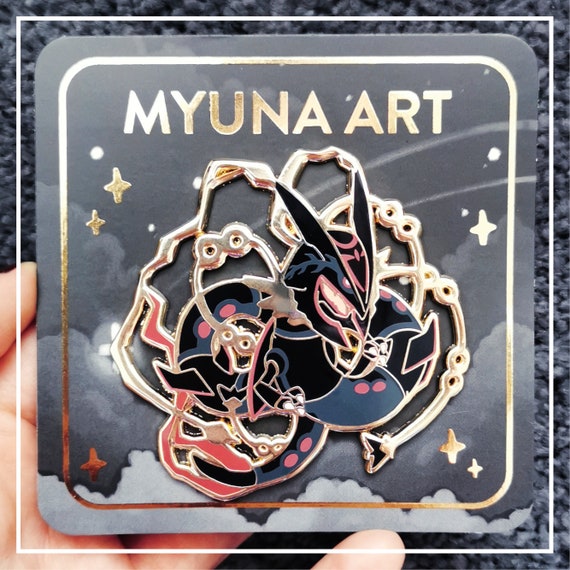 Myuna's XXL Shiny Mega Rayquaza Pin Big Fanart Sky 