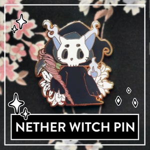 Myunas Nether Witch Pin - Little Witch Acatemia Cat Witch Pins, süße Katzen Hexen Pin, niedliche Witchy Hard Enamel Talisman