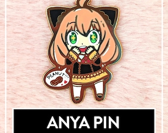 Anya Hard Enamel Pin - Cute Spy Family Fanart Pin