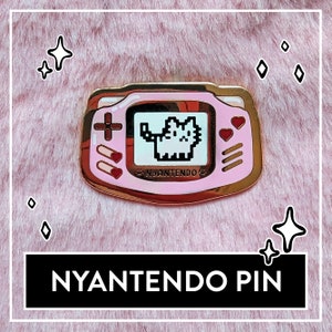 Paws&#39;n&#39;Pixels Nyantendo Enamel Pin